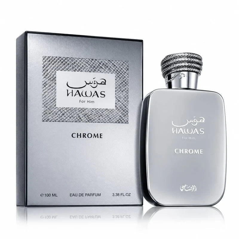 HAWAS CHROME MEN EDP - 100ML (3.40z) By RASASI