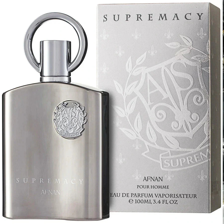 SUPREMACY SILVER MEN EDP - 100ML (3.4 OZ) POR AFNAN