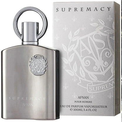 SUPREMACY SILVER MEN EDP - 100ML (3.4 OZ) POR AFNAN